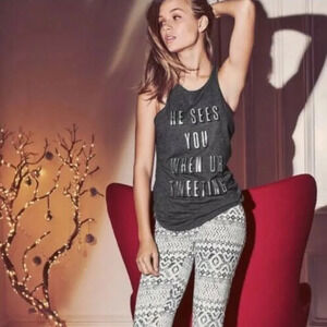 Victoria’s Secret Charcoal Gray Racerback Tank Med